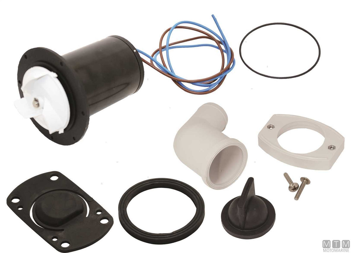 Johnson Silent Electric 12V toilet macerator kit - original photo Motomarine Srl