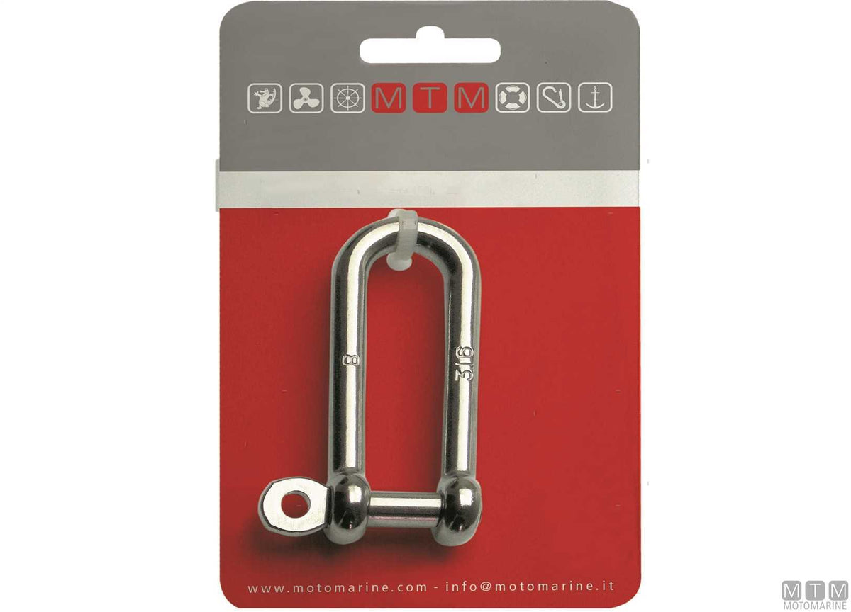Long shackle Ø6 mm AISI 316 stainless steel M-CARD - original photo Motomarine Srl