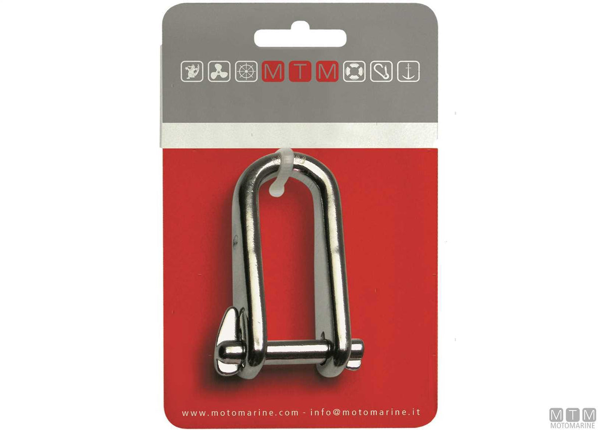 Key pin shackle Ø6 mm AISI 316 stainless steel captive pin M-CARD - original photo Motomarine Srl
