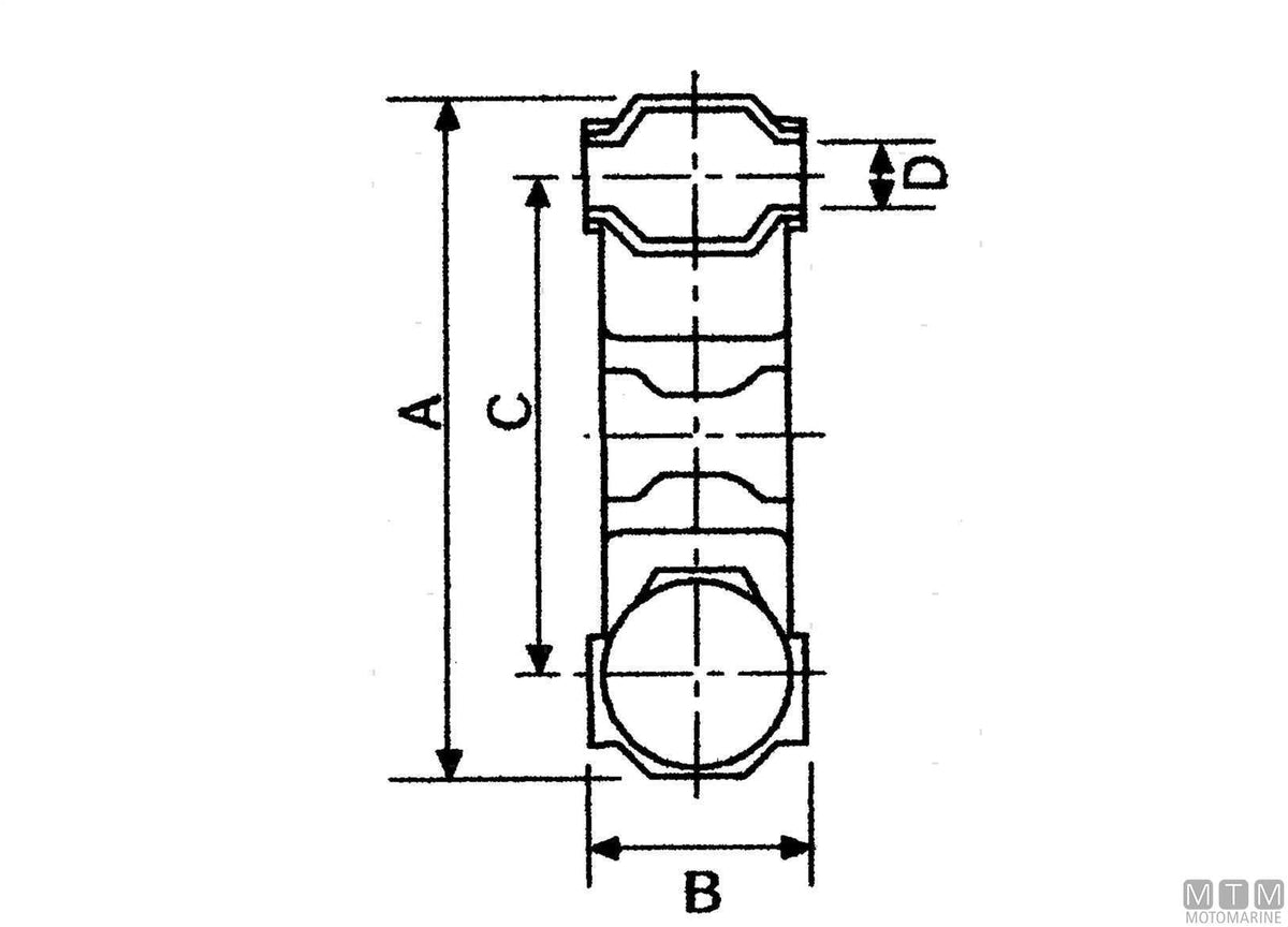 Flexible coupling 1400 Ø115 mm - original photo Motomarine Srl
