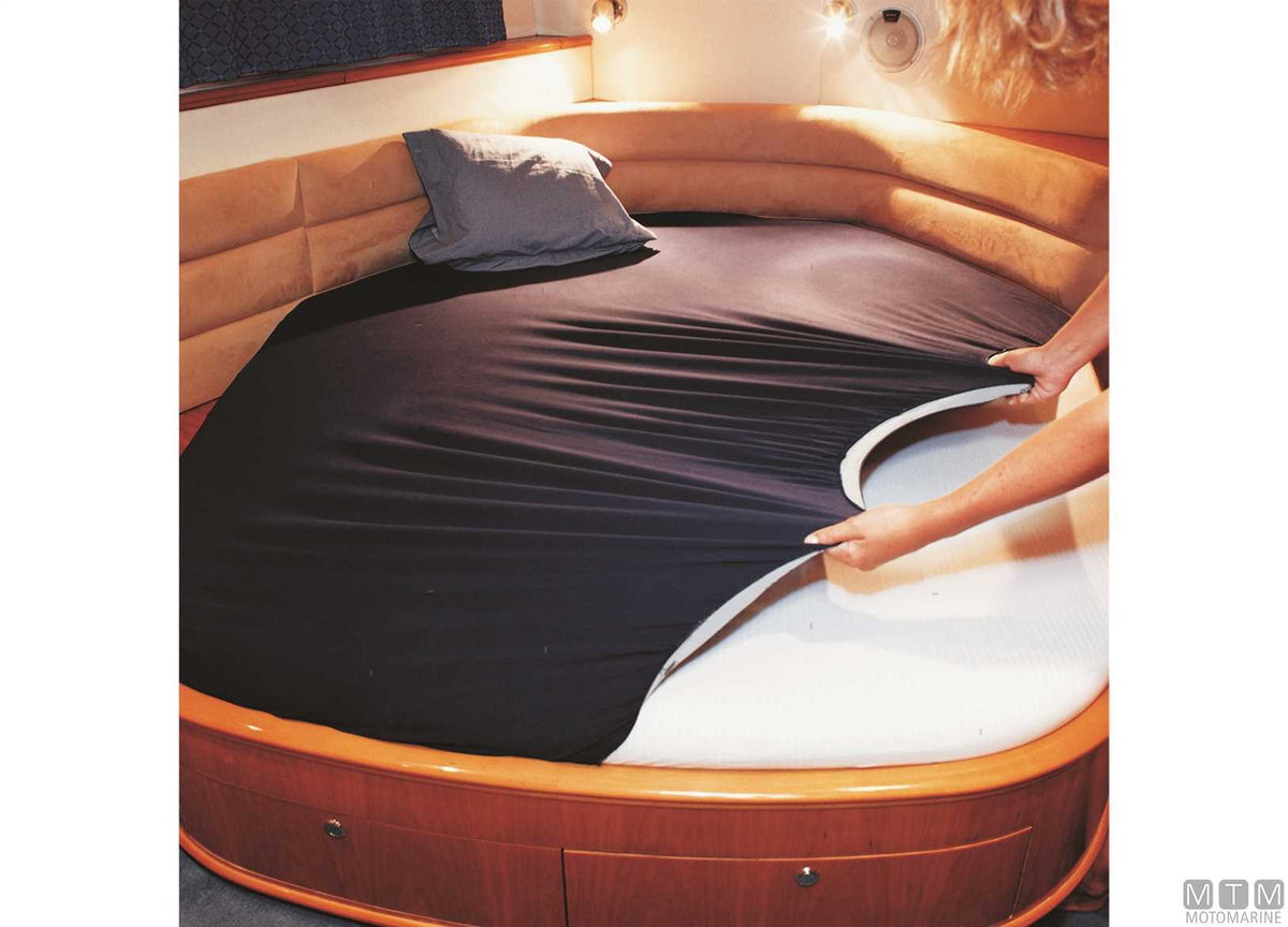 MB adjustable fitted sheet model E - white - original photo Motomarine Srl