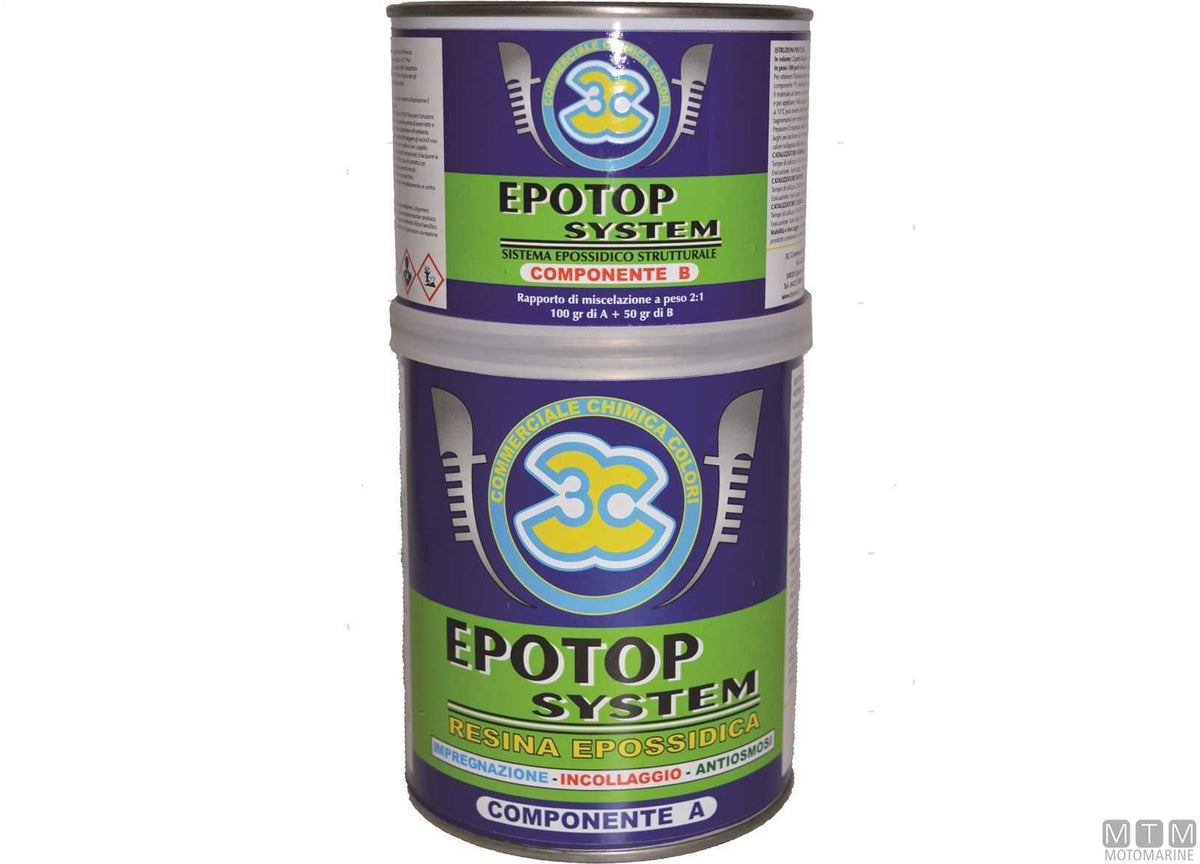 Epoxy resin Epotop System 3C 1.5 l - original photo Motomarine Srl