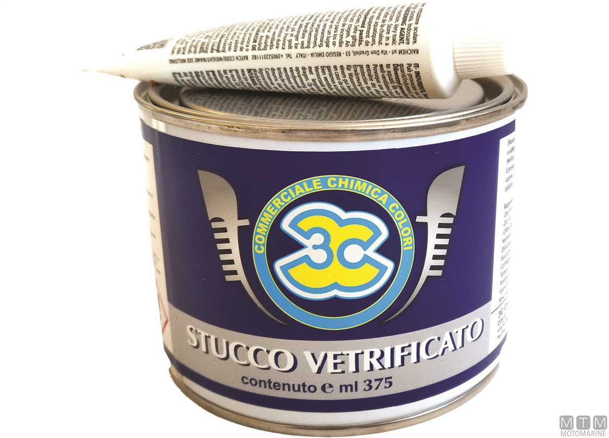 Fibreglass-reinforced polyester filler 3C 125 ml - original photo Motomarine Srl