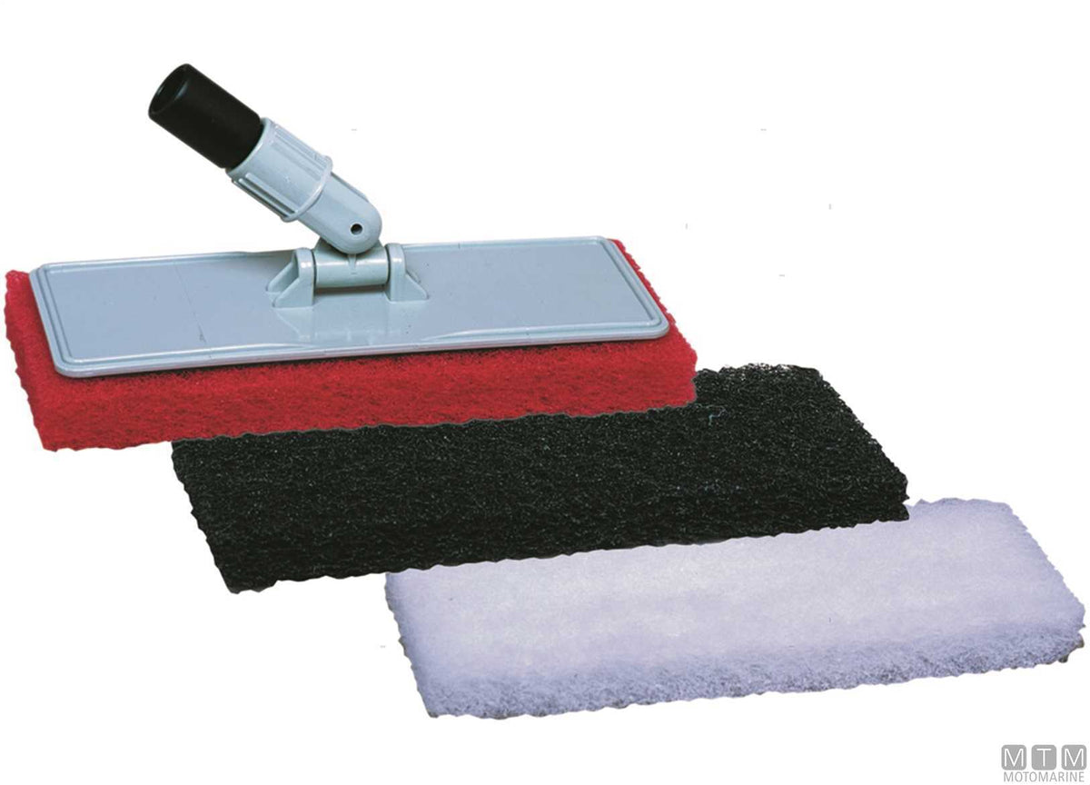 Star Brite Scrub pad holder, medium red - original photo Motomarine Srl
