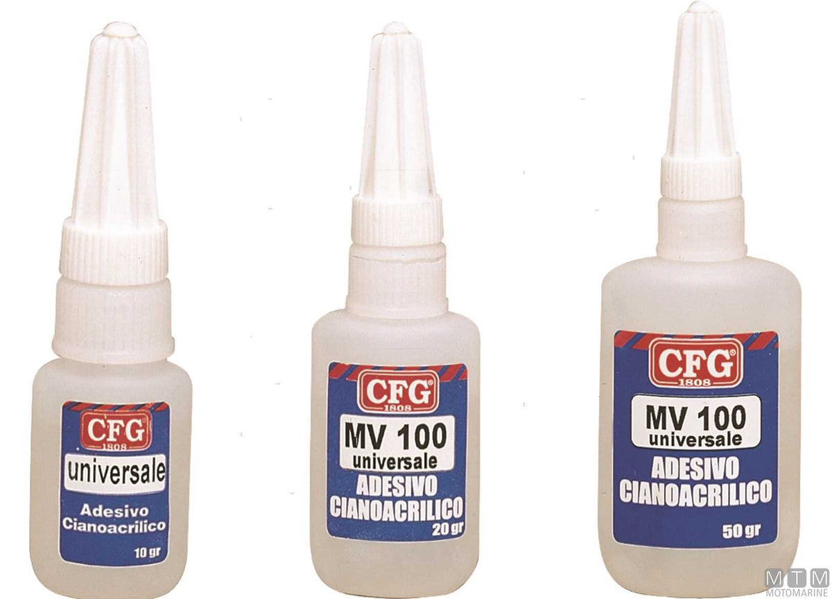 CFG MV100 cyanoacrylate instant adhesive 10 ml - original photo Motomarine Srl