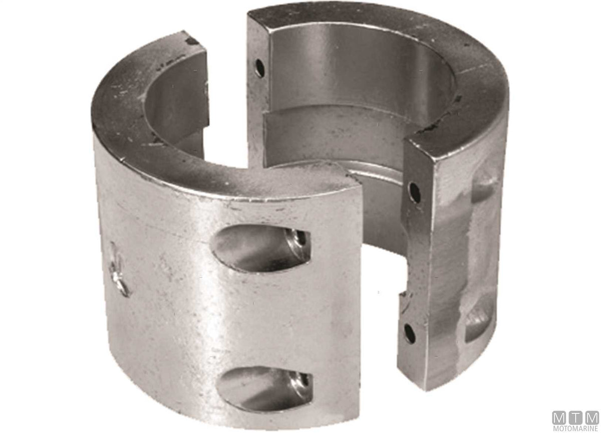 Tall collar anode for propeller shafts Ø100 mm, zinc - original photo Motomarine Srl