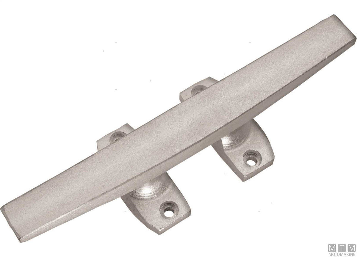 Smooth cleat 150 mm in aluminium - original photo Motomarine Srl