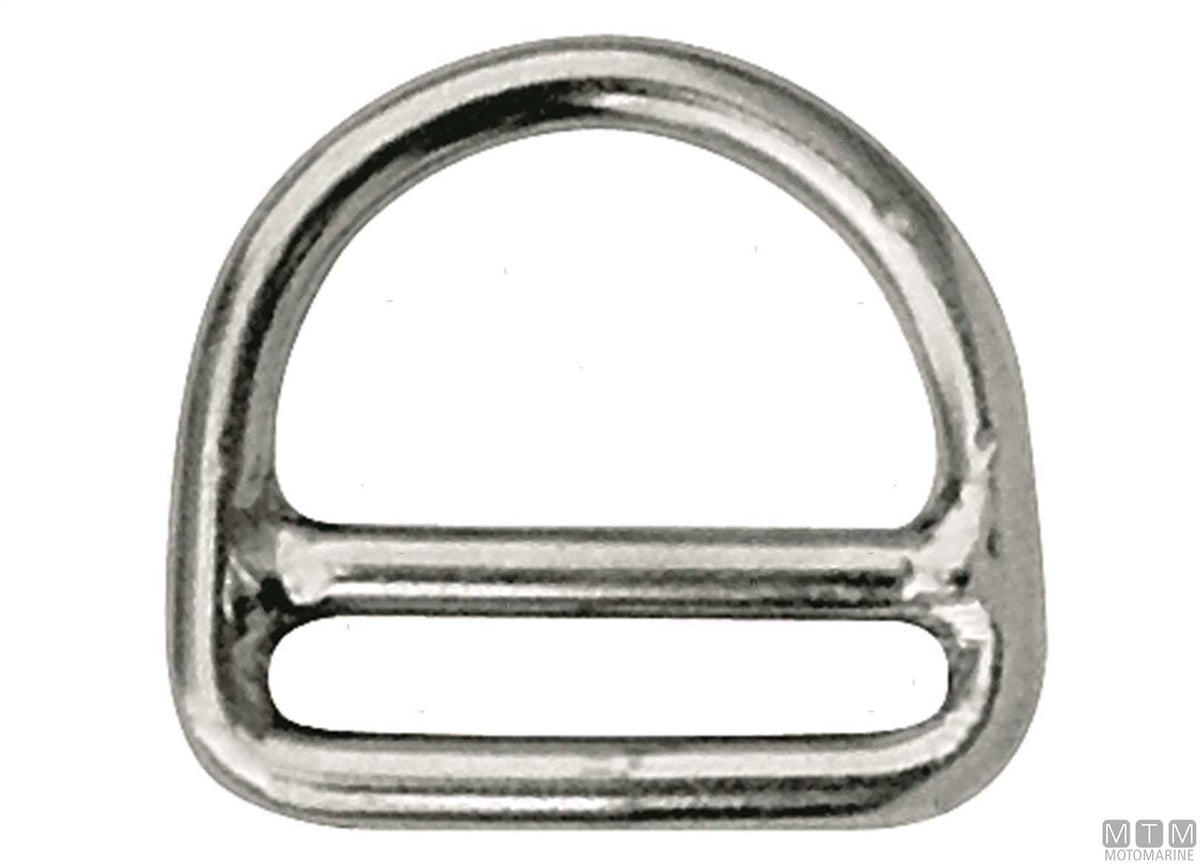 D-ring with bar Ø8 mm L50 mm stainless steel 316 - original photo Motomarine Srl