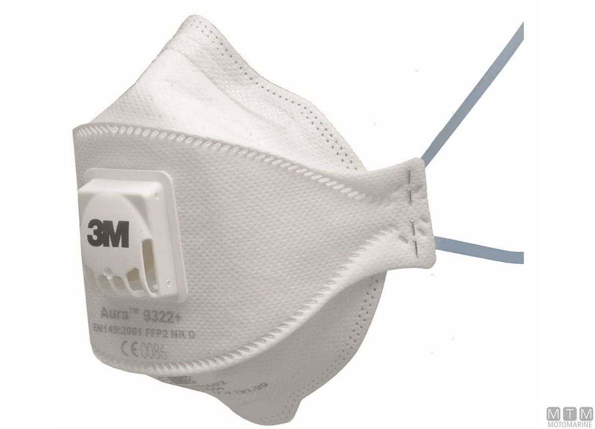 3M Aura 9300+ dust mask with valve FFP1 NR D - original photo Motomarine Srl