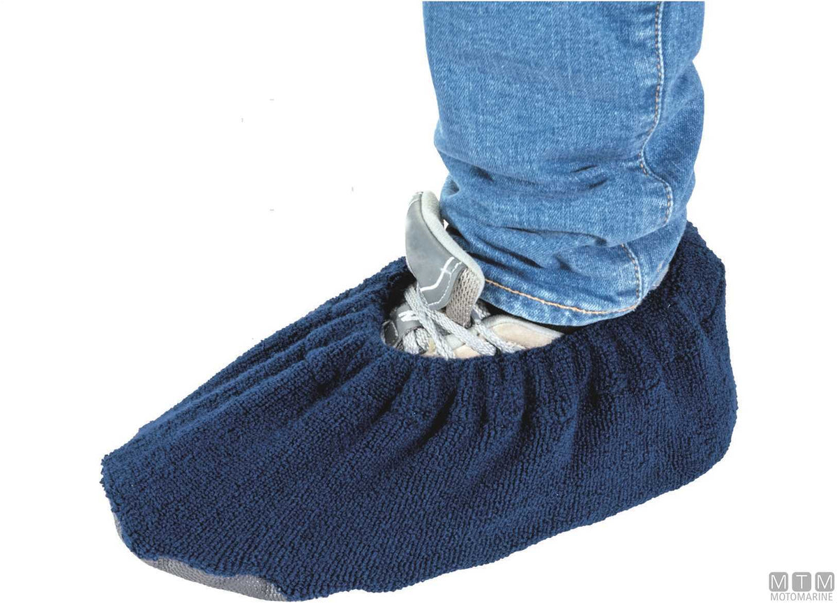 Fendress blue shoe covers, 42/43 - original photo Motomarine Srl