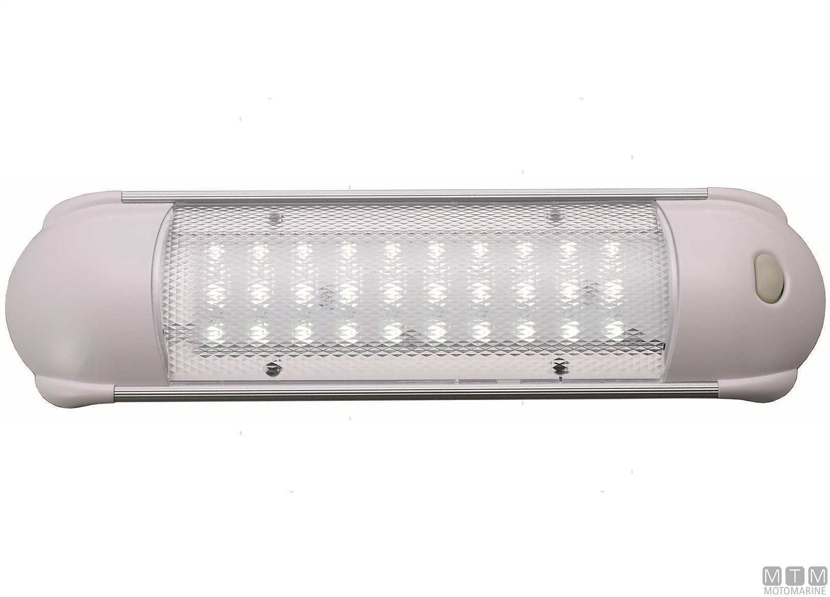 Slim LED ceiling light 249x70 mm 10-30V - original photo Motomarine Srl