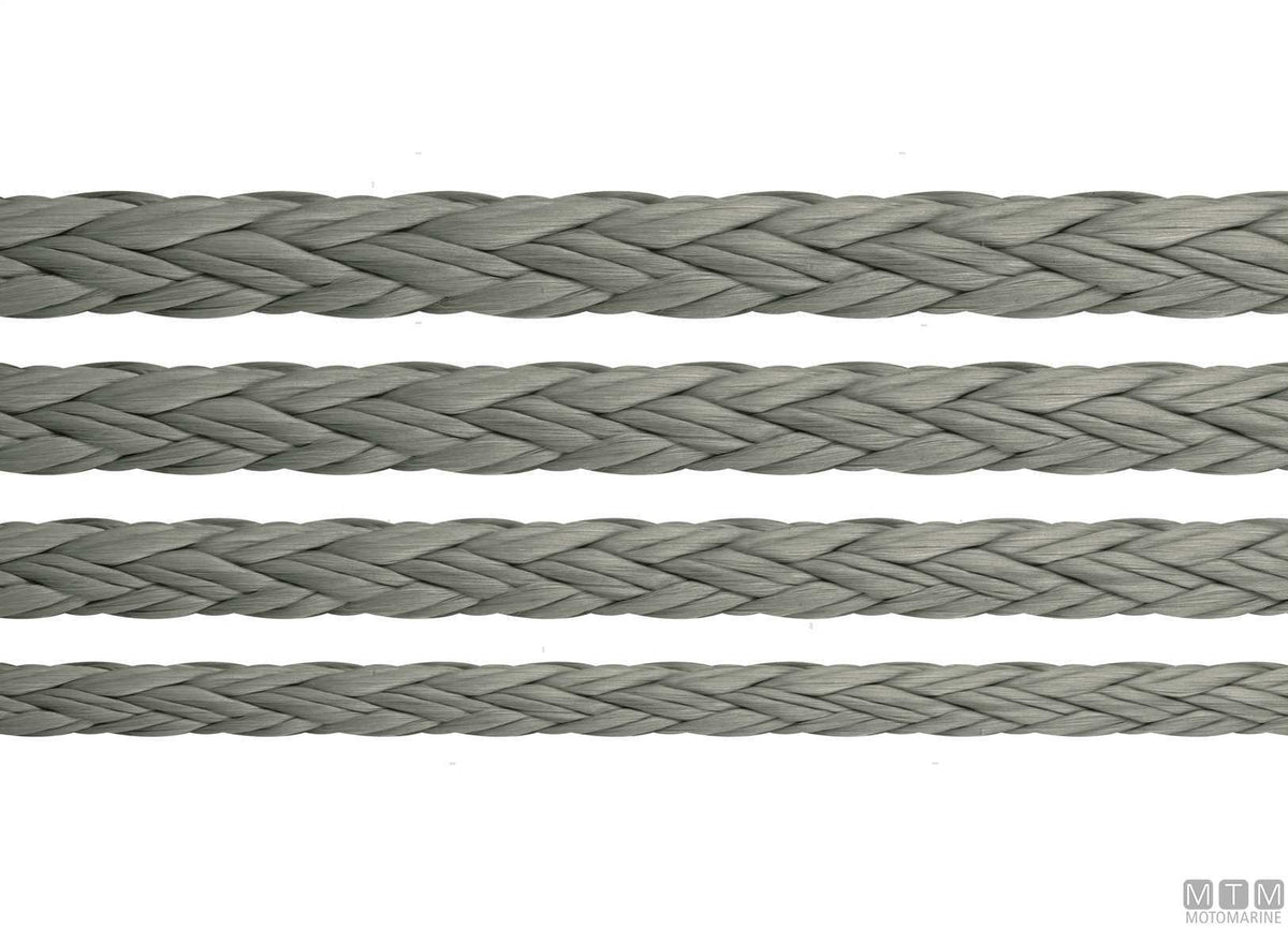 Liros D-Pro grey stripped-cover line in Dyneema Ø3 mm, 100 m - original photo Motomarine Srl