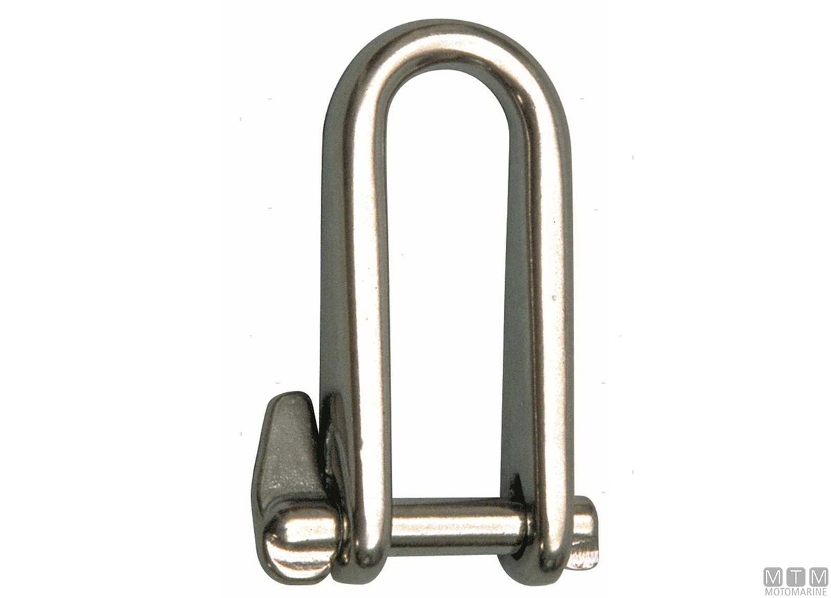 Key pin shackle Ø5 mm stainless steel 316 captive pin - original photo Motomarine Srl
