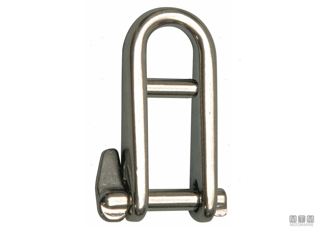 Key pin shackle 2 pins Ø5 mm stainless steel 316 captive pin - original photo Motomarine Srl