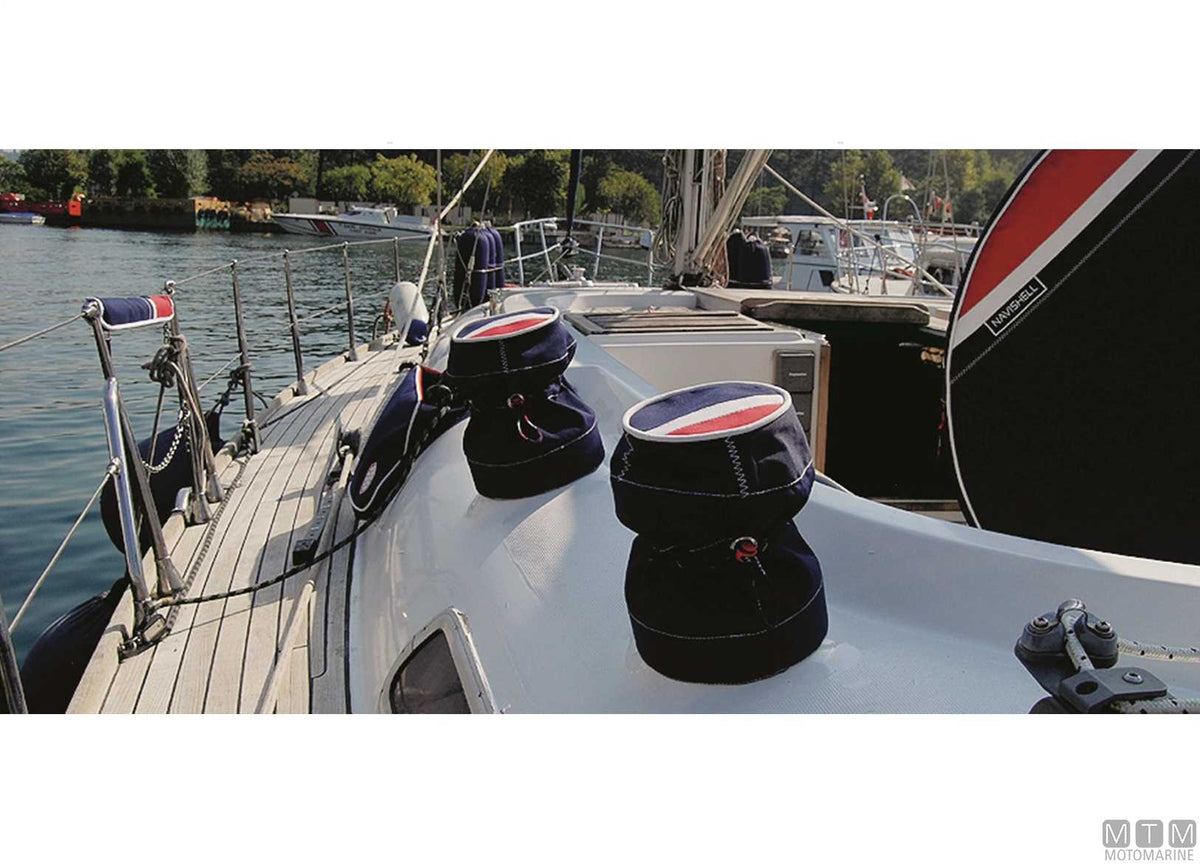 Navishell winch cover M, blue - original photo Motomarine Srl