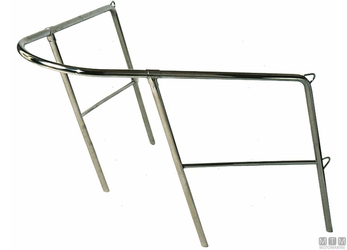 Bow pulpit Ø22 mm H45 cm AISI 316 stainless steel - original photo Motomarine Srl