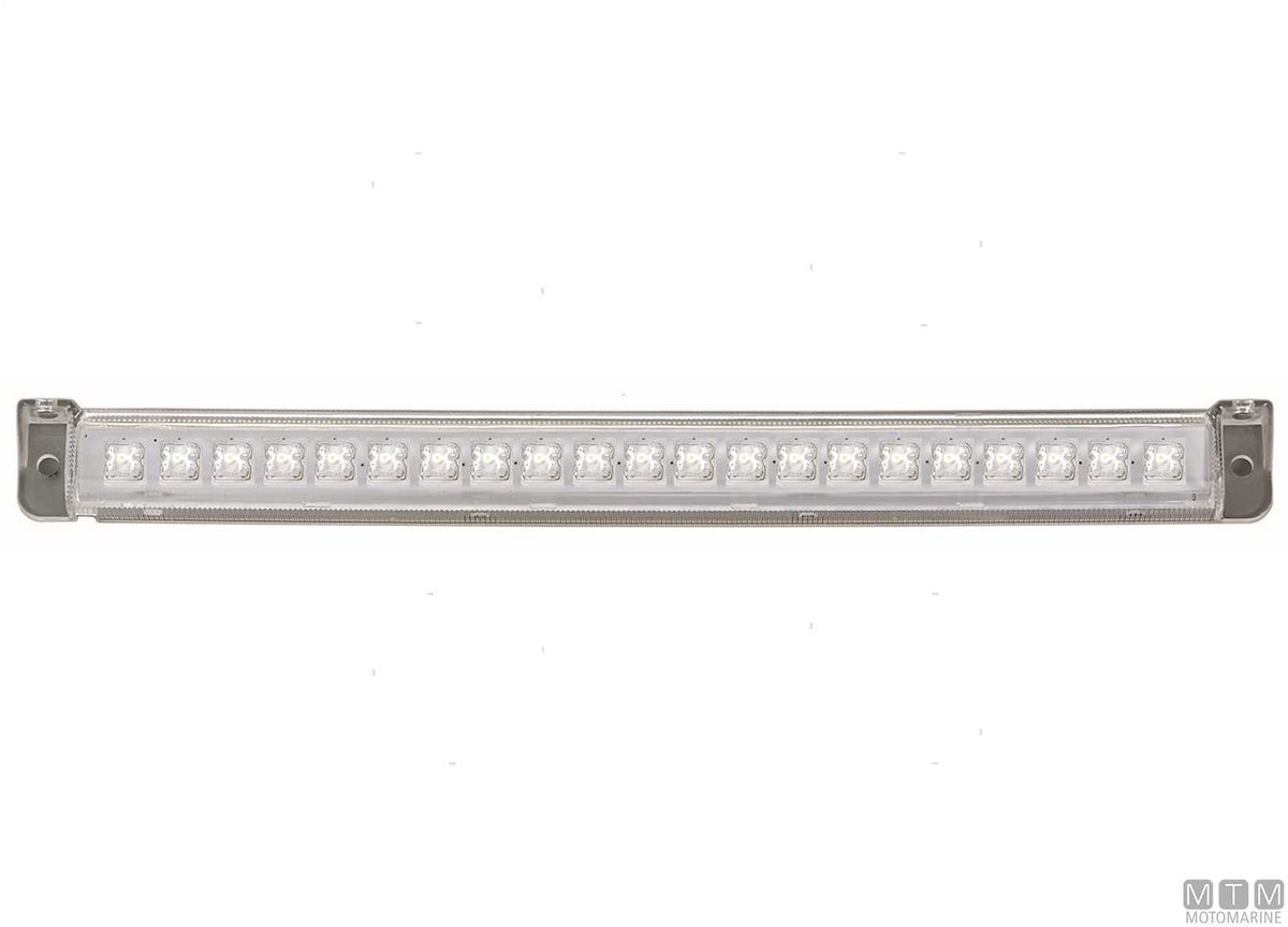 Pair of blue waterproof IP68 LED strip lights L250 mm - original photo Motomarine Srl