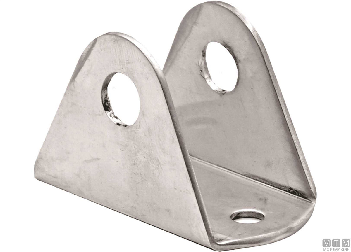 Bathing platform mounting plate for tube Ø25 mm stainless steel 316 - original photo Motomarine Srl