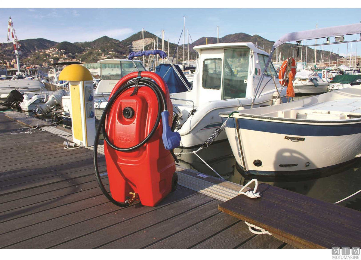 Portable fuel tank Caddy 59 l - original photo Motomarine Srl