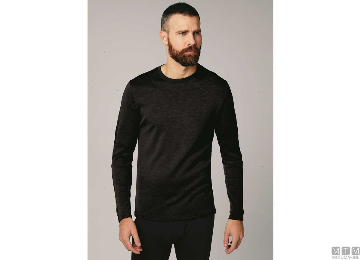 H/H Lifa Merino Crew shirt 990 black L - original photo Motomarine Srl