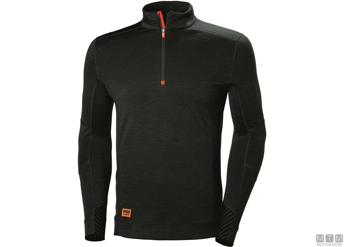 T-shirt H/H Lifa Max with half zip 990 black 2XL - original photo Motomarine Srl