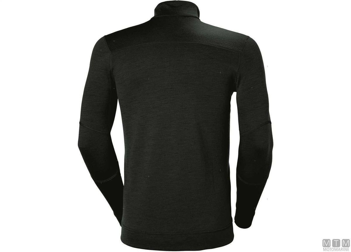 T-shirt H/H Lifa Max with half zip 990 black 3XL - original photo Motomarine Srl