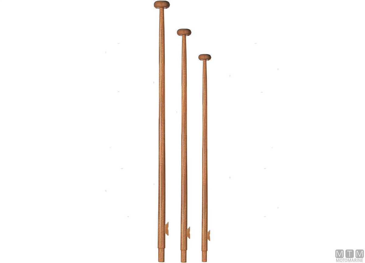 Lahna flagpole H650 mm in mahogany - original photo Motomarine Srl
