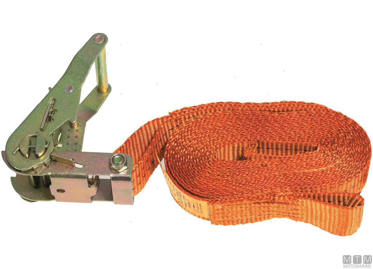 Ratchet tensioning strap 25 mm 6 m - original photo Motomarine Srl