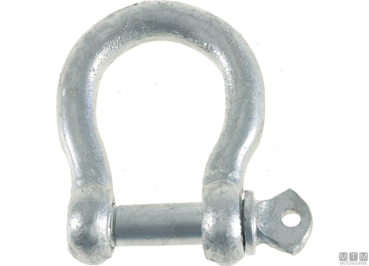 Omega shackle Ø10 mm hot-dip galvanized steel - original photo Motomarine Srl