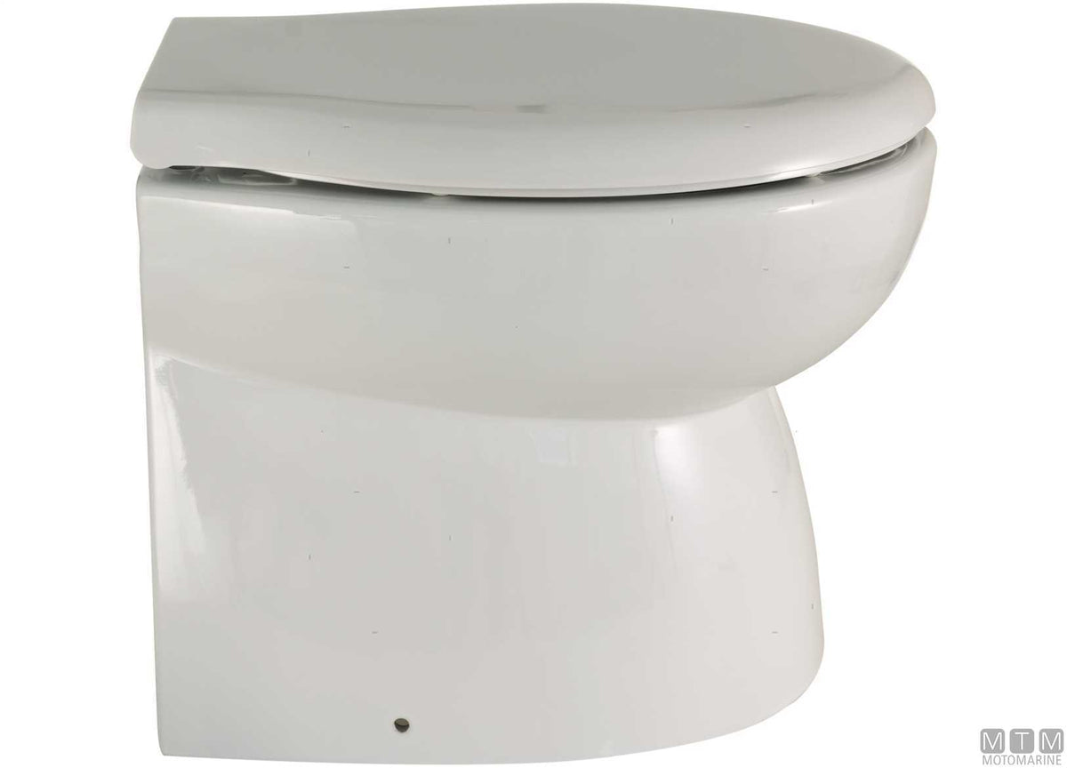 Ocean Luxury low electric toilet, 24V - original photo Motomarine Srl