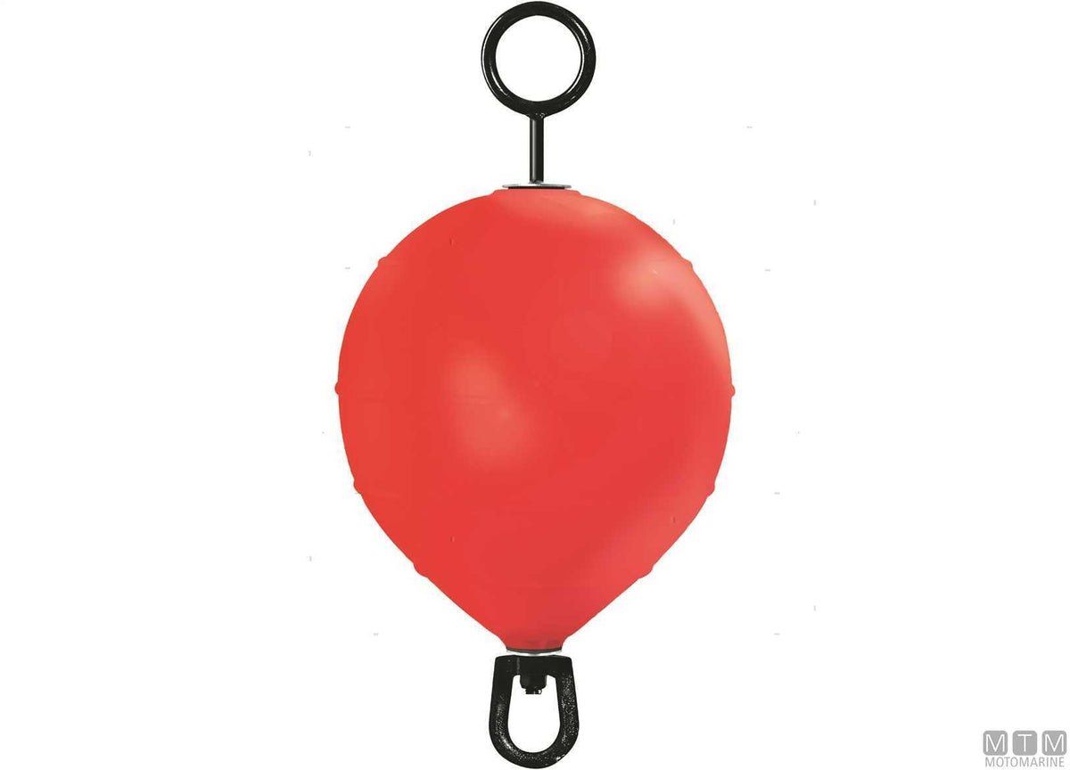 Castro mooring buoy with pole Ø55 cm H92 cm red - original photo Motomarine Srl