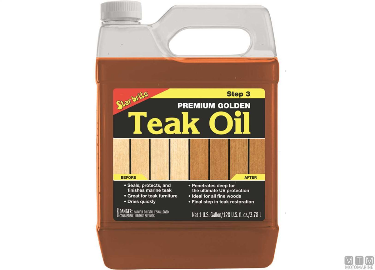 Star Brite Premium Golden Teak Oil 3.8 l - original photo Motomarine Srl