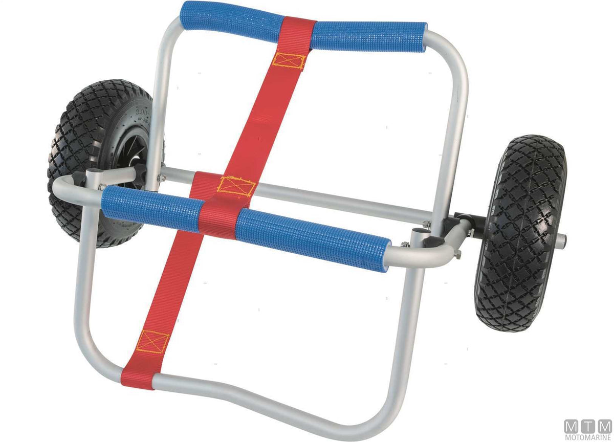 Canoe trolley with tie-down straps - original photo Motomarine Srl