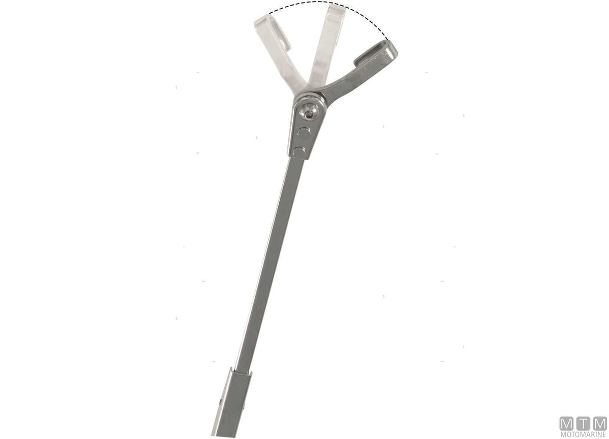 Telescopic arm Roca Tip 454/591 mm burnished stainless steel - original photo Motomarine Srl