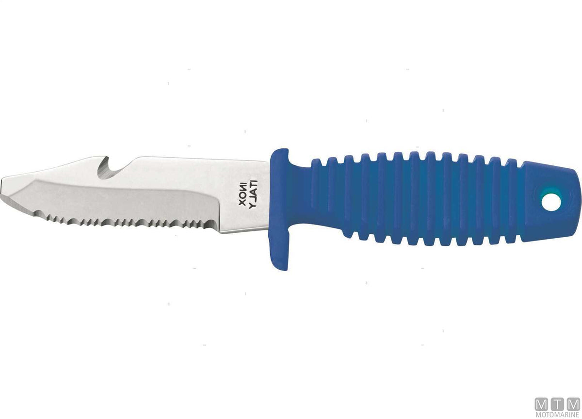 Mac Shark 9PT-B blue knife, 8 cm blade - original photo Motomarine Srl