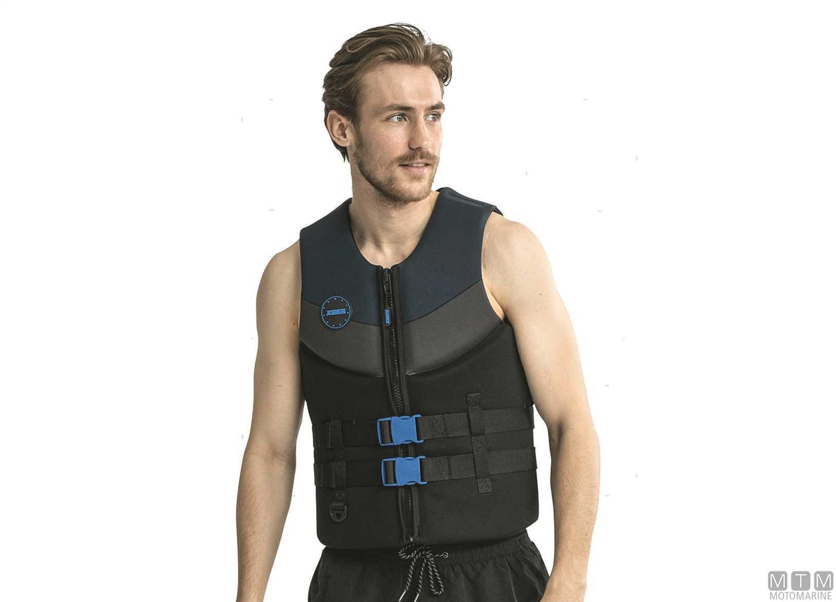 Jobe Neoprene Vest buoyancy vest ISO 50N L blue - original photo Motomarine Srl