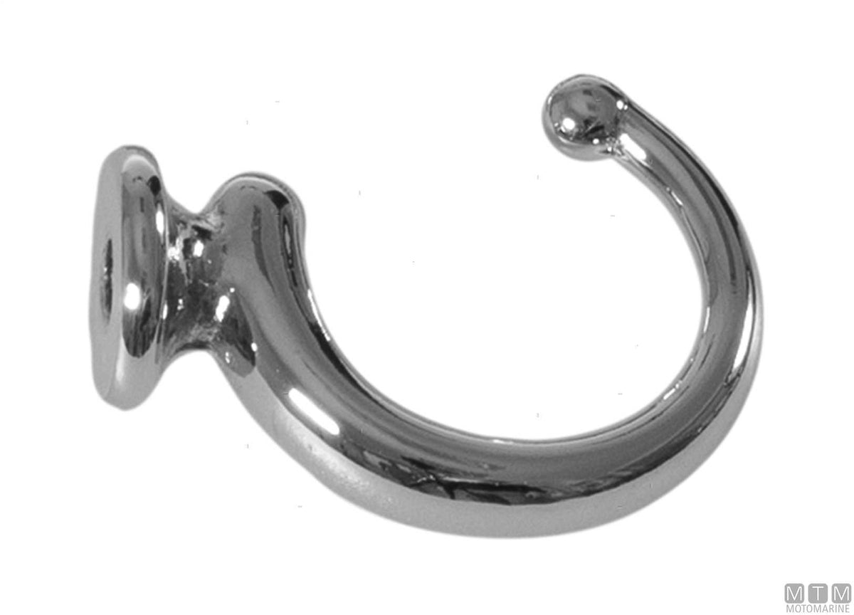 Cup hook L47 mm chrome-plated brass - original photo Motomarine Srl
