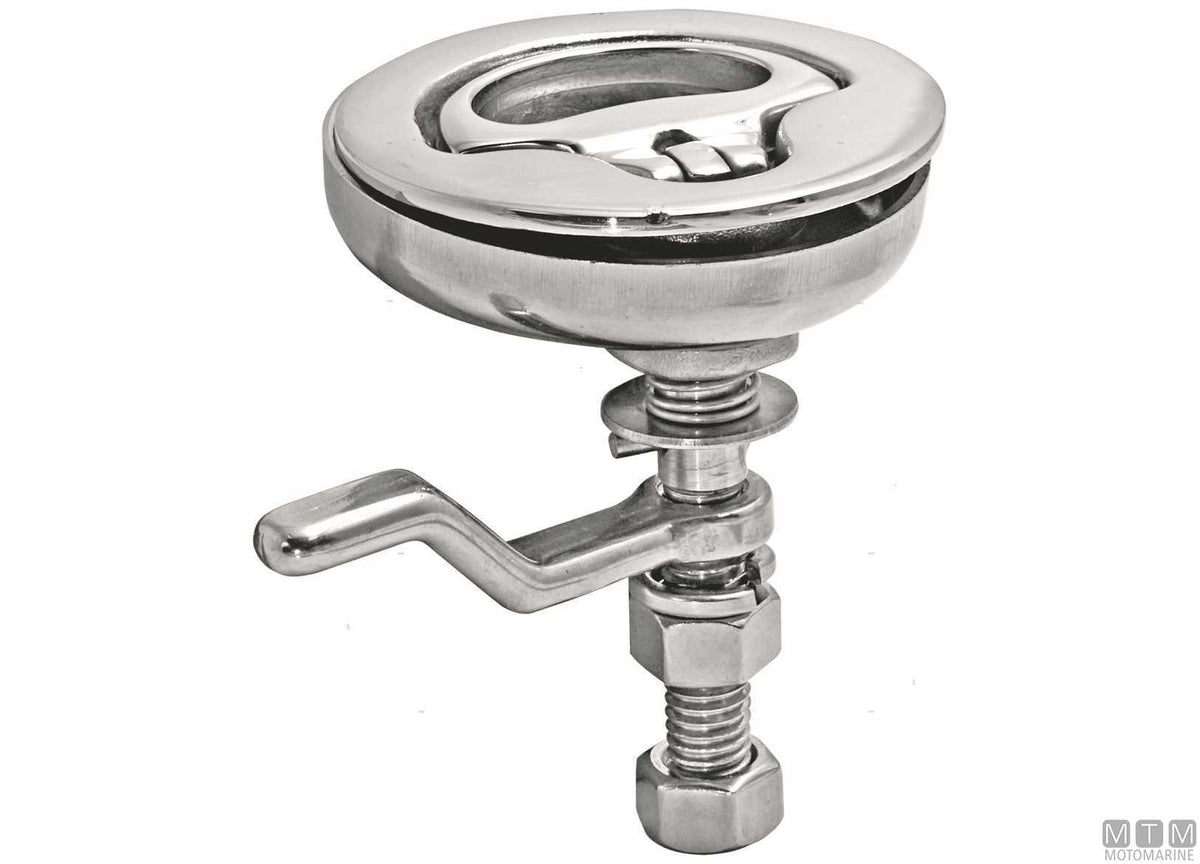SS compression latch with keys Ø64 mm stainless steel 316 - original photo Motomarine Srl