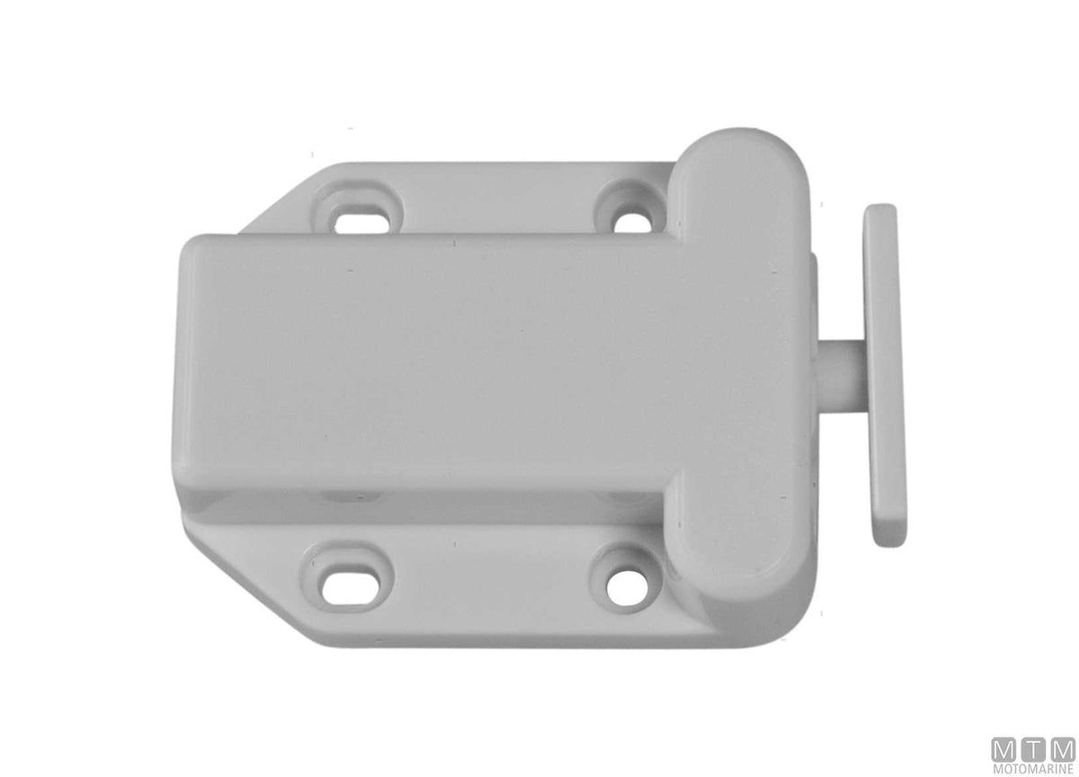Crab push catch for hatches and drawers white plastic - original photo Motomarine Srl