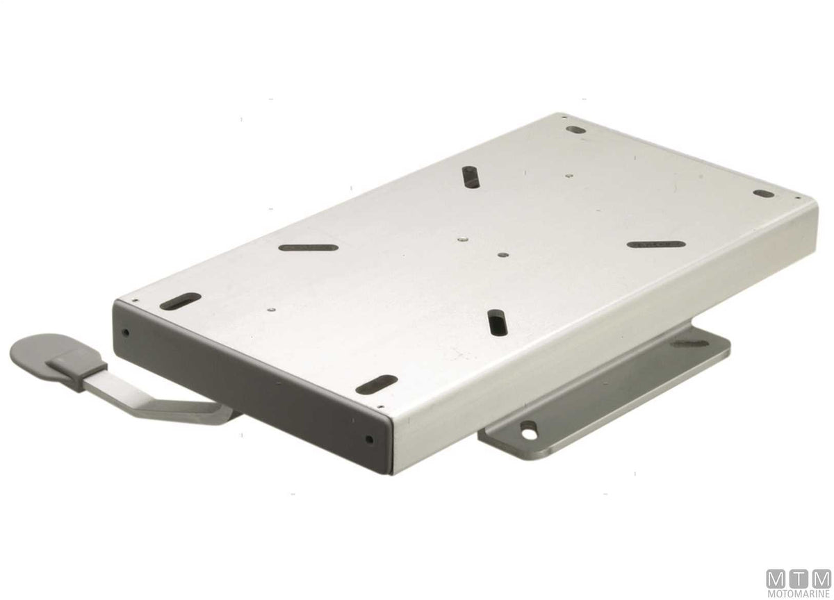 Seat base H70 mm with slide in aluminium - original photo Motomarine Srl