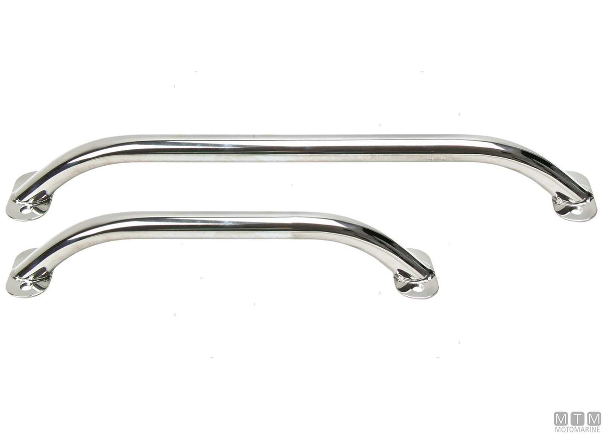 Oval HM handrail 450 mm stainless steel 316 - original photo Motomarine Srl