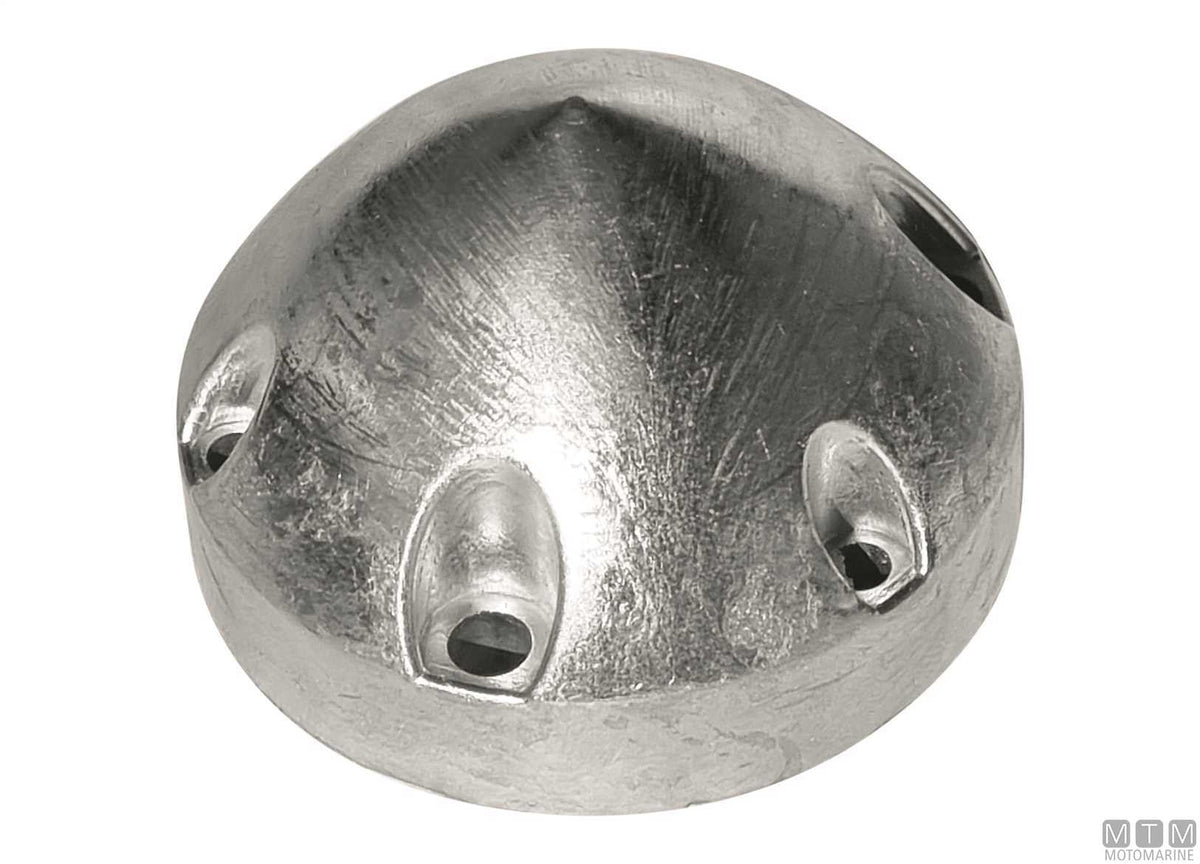 Nose cone zinc anode for 6F Max Prop 3P Ø61 mm - original photo Motomarine Srl