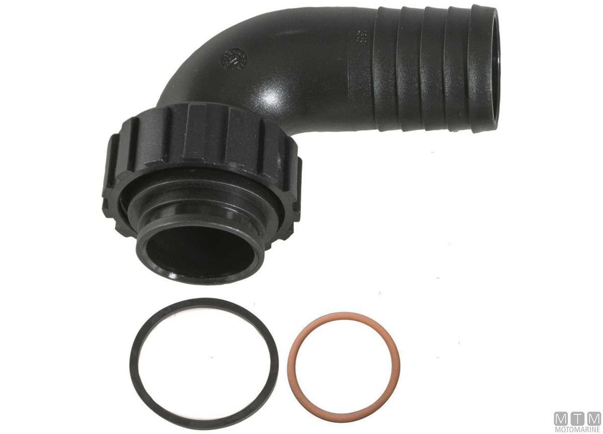 Swivel elbow fitting Ø38 mm - original photo Motomarine Srl