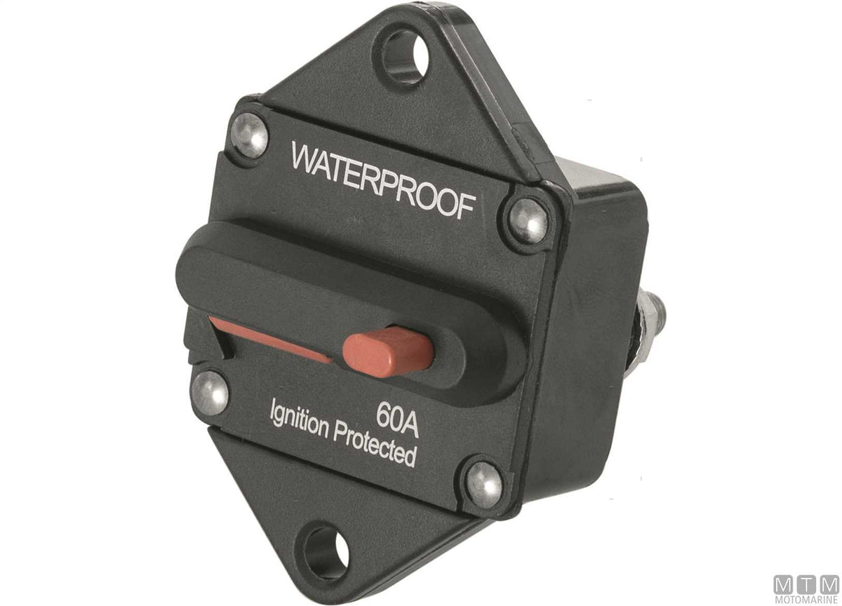 Flush-mount thermal-magnetic circuit breaker 50 A - original photo Motomarine Srl