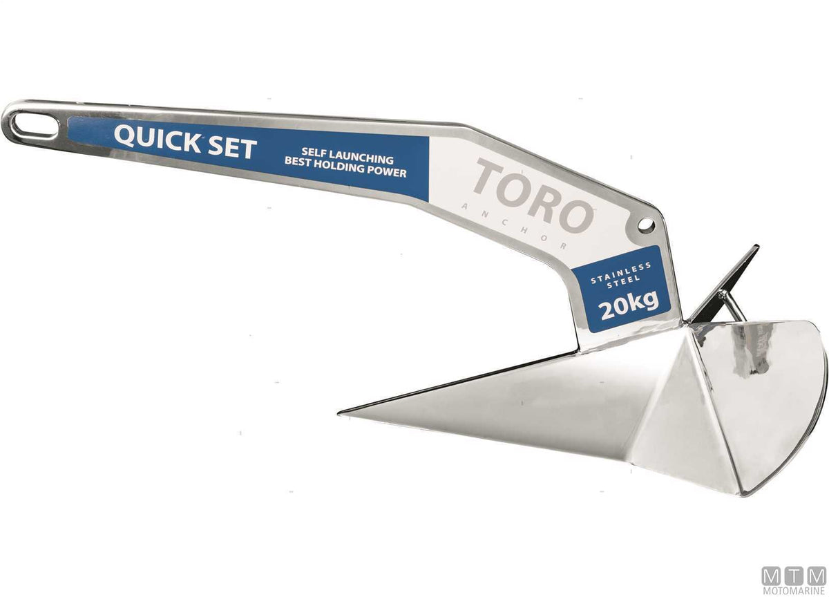 Toro anchor 16 kg, stainless steel 316 - original photo Motomarine Srl