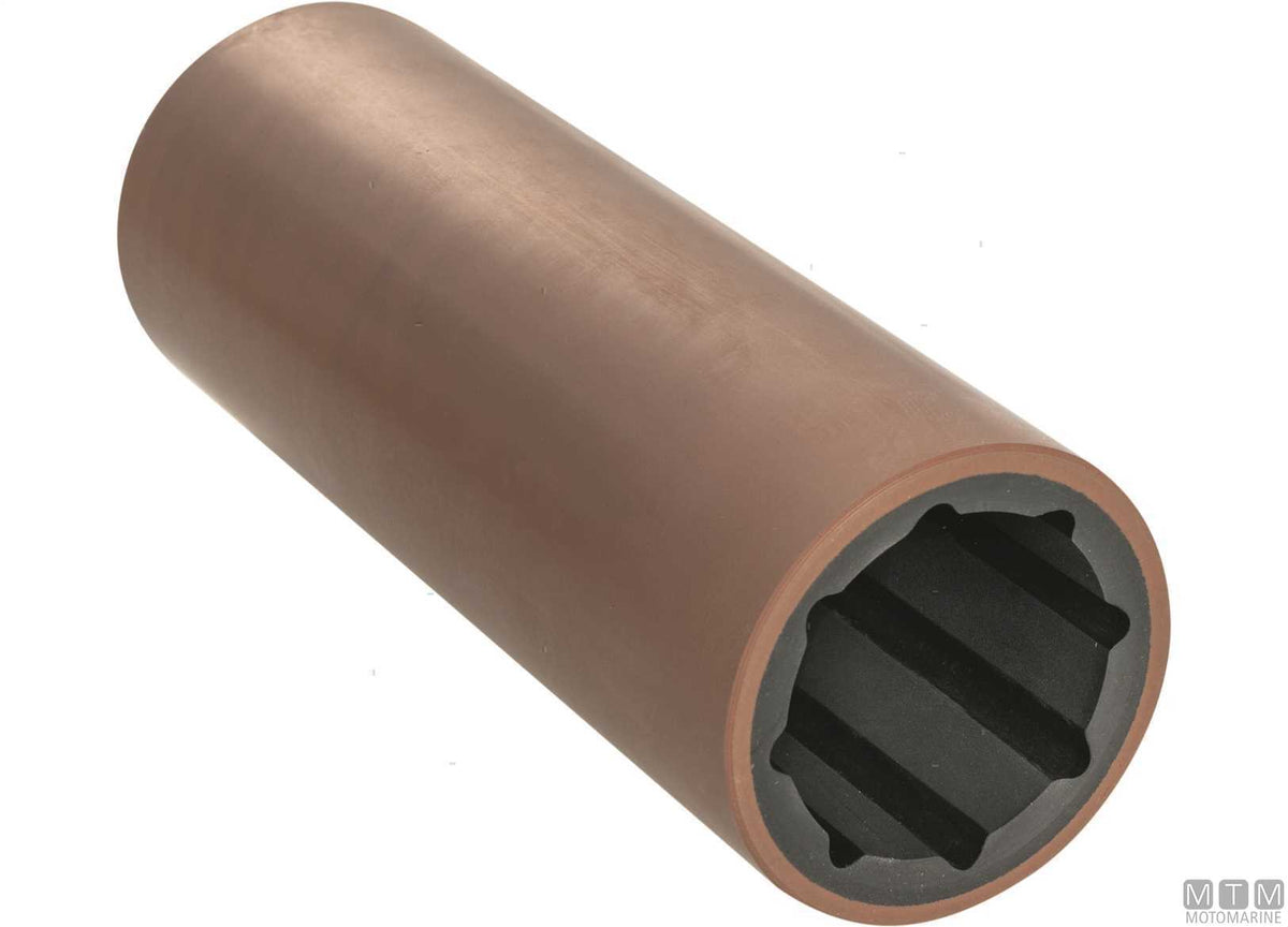 Hydrolube bushing in resin for Ø25 mm shaft ext. Ø35 mm L100 mm - original photo Motomarine Srl