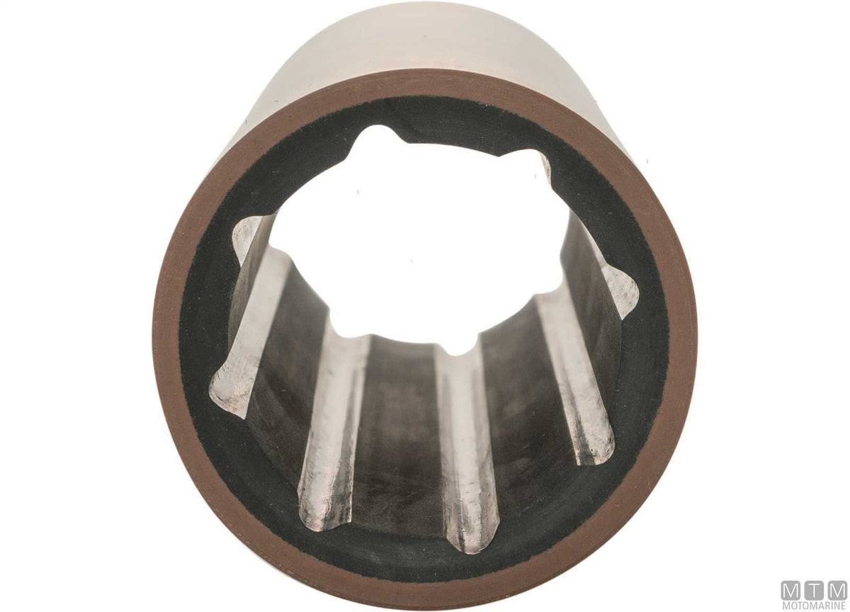 Hydrolube bushing in resin for Ø40 mm shaft ext. Ø56 mm L160 mm - original photo Motomarine Srl