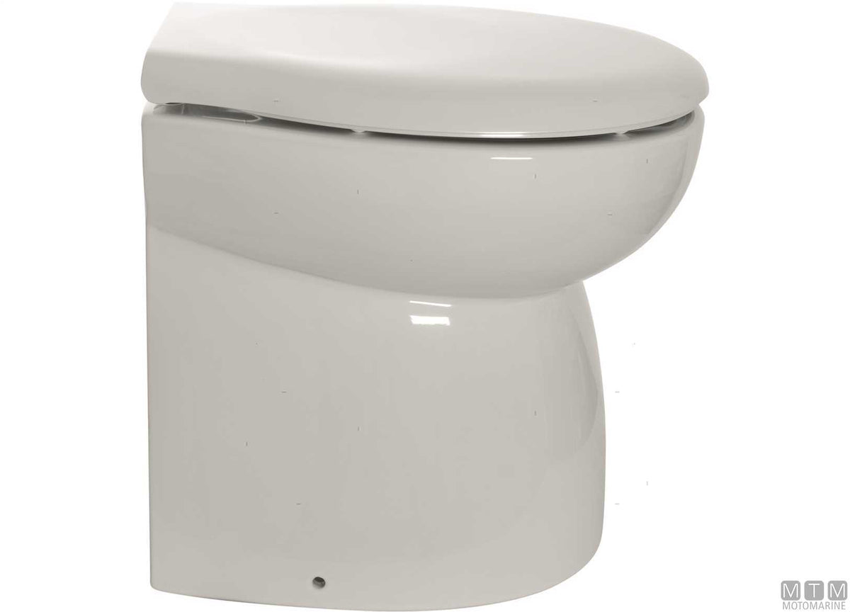 Ocean Luxury low electric toilet, 24V - original photo Motomarine Srl