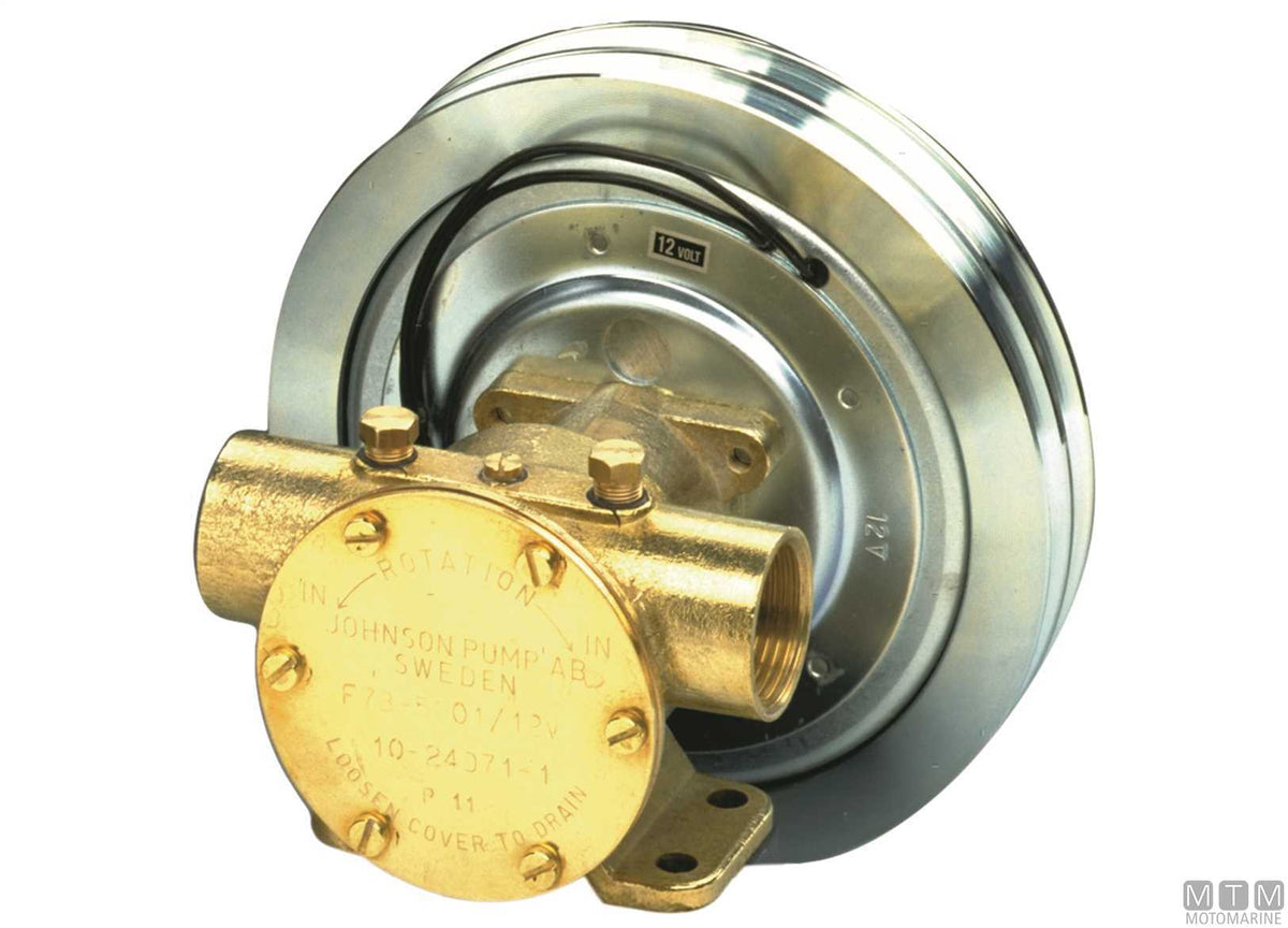 Johnson magnetic pulley 2 grooves type A 12V - original photo Motomarine Srl