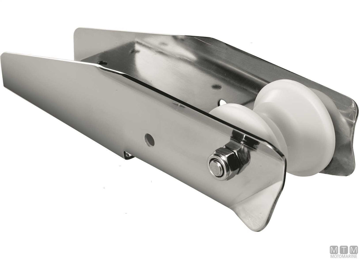 Fixed chain fairlead 400 mm in AISI 316 stainless steel - original photo Motomarine Srl